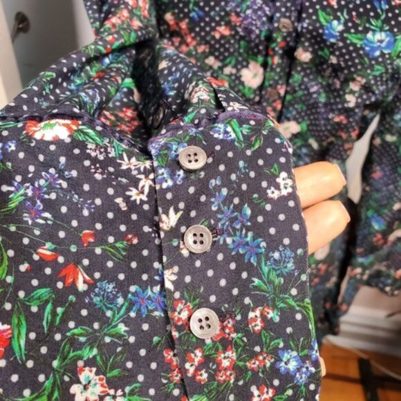 Marissa Webb Silk Floral Scarlet Print Dress sz L - Picture 7 of 15